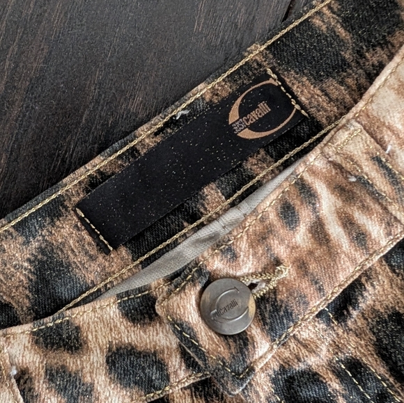 Just Cavalli Roberto Cavalli cheetah/leopard print bootcut jeans - Picture 6 of 7
